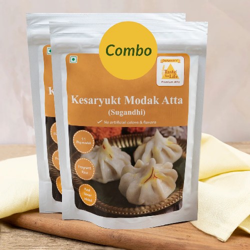 Kesaryukt Modak Atta (Sugandhi) (Combo) – 500gm